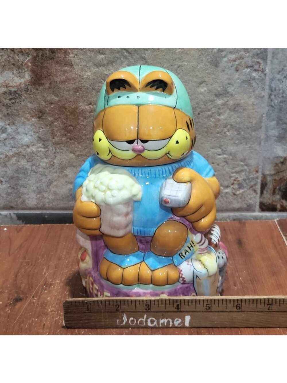 VTG Garfield Weekend Warrior Collectors Stein Danbury Mint  Jim Davis Paws 1993 - Picture 10 of 14